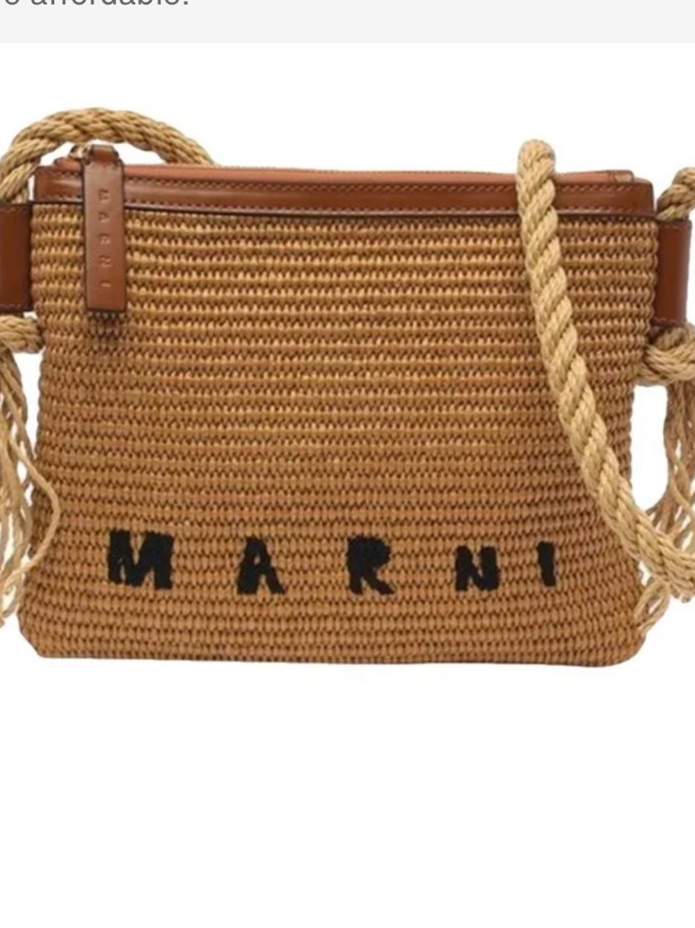 Marni Marcel Logo Embroidered Crossbody Bag - Picture 3 of 6
